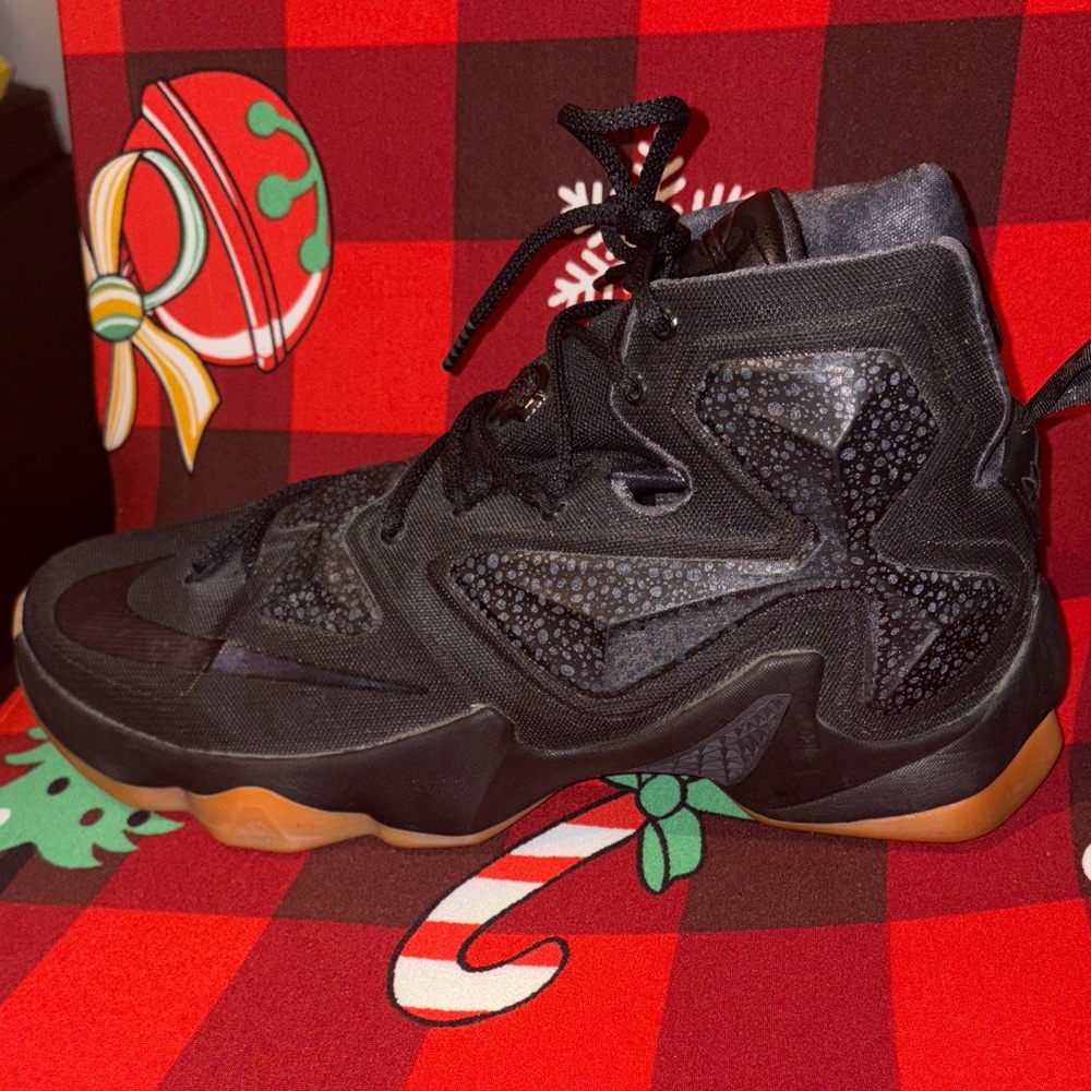 NIKE LEBRON XIII 13 BLACK-ANTHRACITE-GUM BROWN "BLACK LION" sz.11
